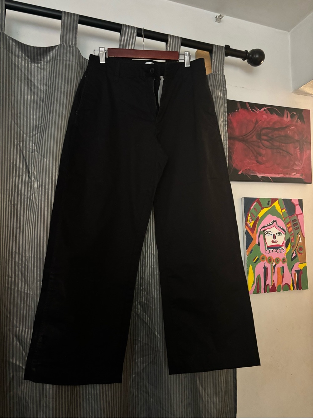 twik Black Straight-Leg Chinos for Men